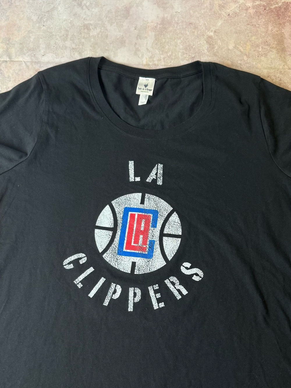 NWT Soft As A Grape LA Clippers Black Graphic Tee Size 2XL